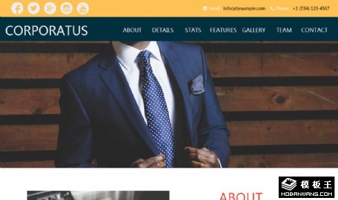 企业商务展示响应式网页模板